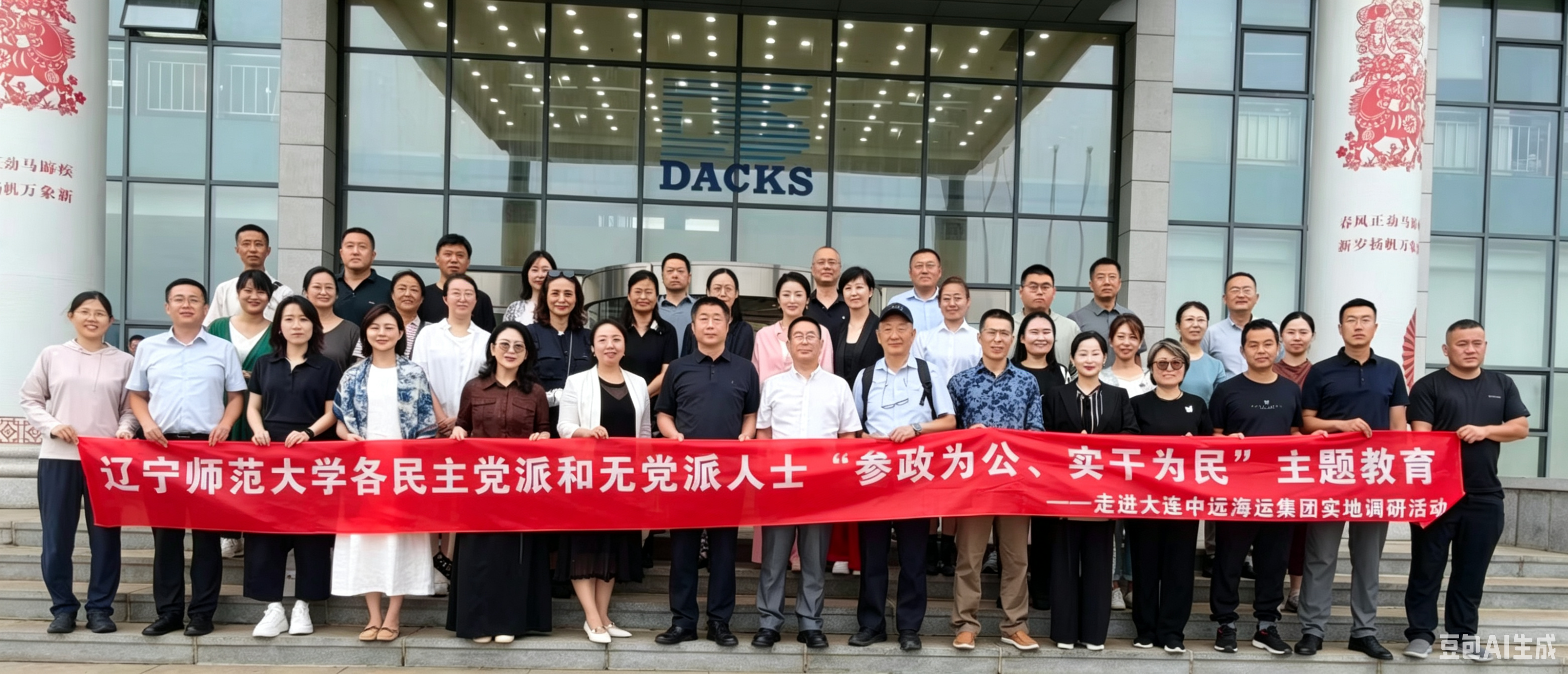 辽宁师范大学各民主党派、无党派人士赴大连中远海运集团开展“参政为公...
